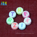 DIY bracelet acrylic oval multicolor english alphabet beads